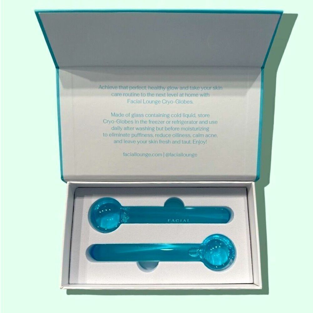 Facial Lounge Glass Cryo Globes brand new in box